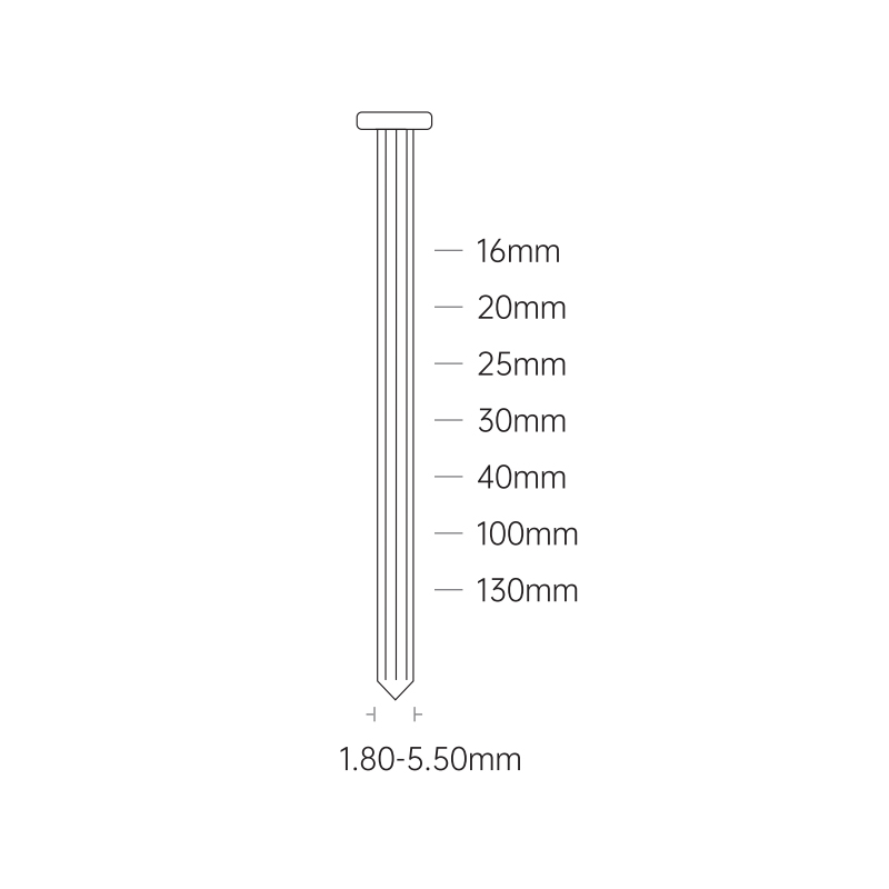 Galvanized Or Painted Concrete Nails